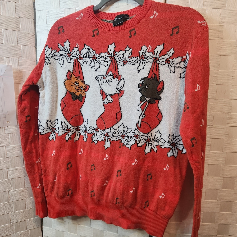Aristocats Disney Red Sweater Small